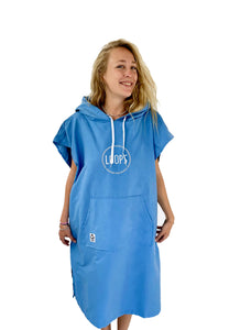 Poncho Microfibres - Blue