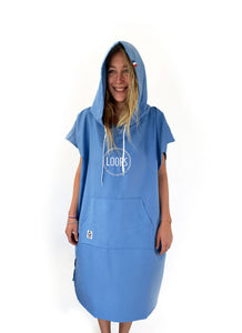 Poncho Microfibres - Blue