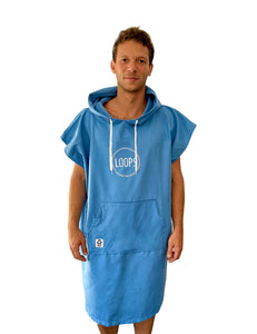 Poncho Microfibres - Blue